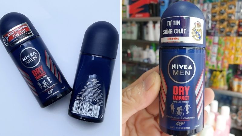 Bao bì của Nivea Men Dry Impact