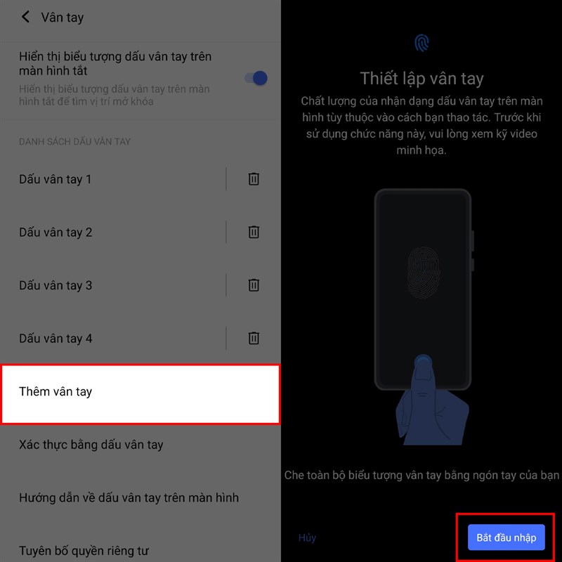 Cách cài vân tay cho Vivo X80 series