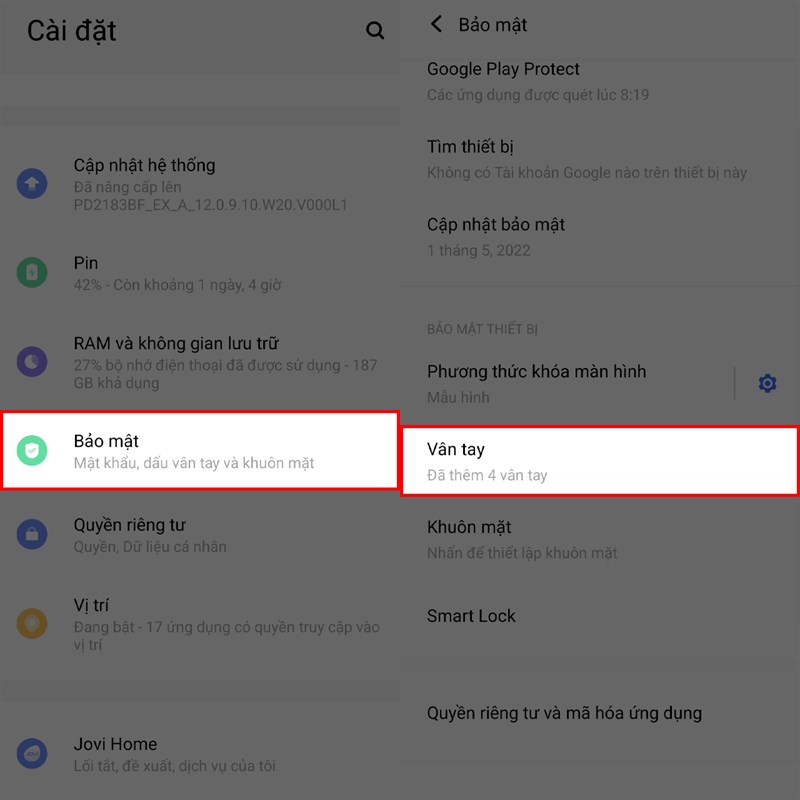 Cách cài vân tay cho Vivo X80 series