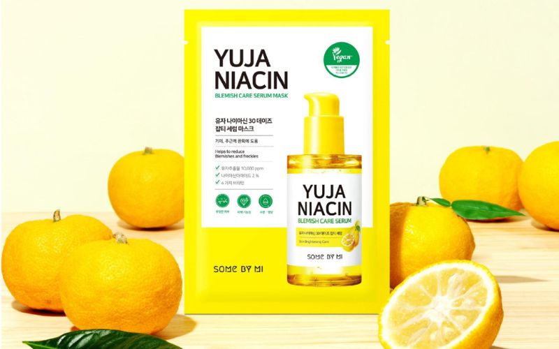 Cách phân biệt mặt nạ giấy mặt nạ giấy Some By Mi Yuja Niacin Blemish Care Serum Mask thật giả?