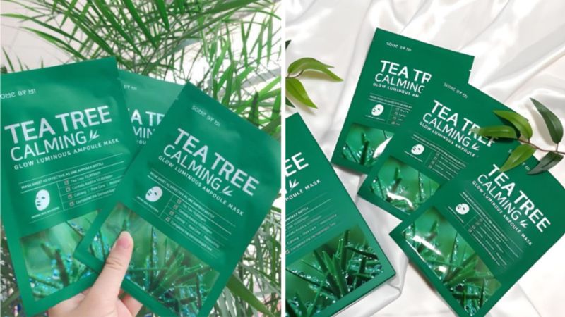 Tác dụng của mặt nạ giấy Some By Mi Tea Tree Calming Glow Luminous Ampoule Mask