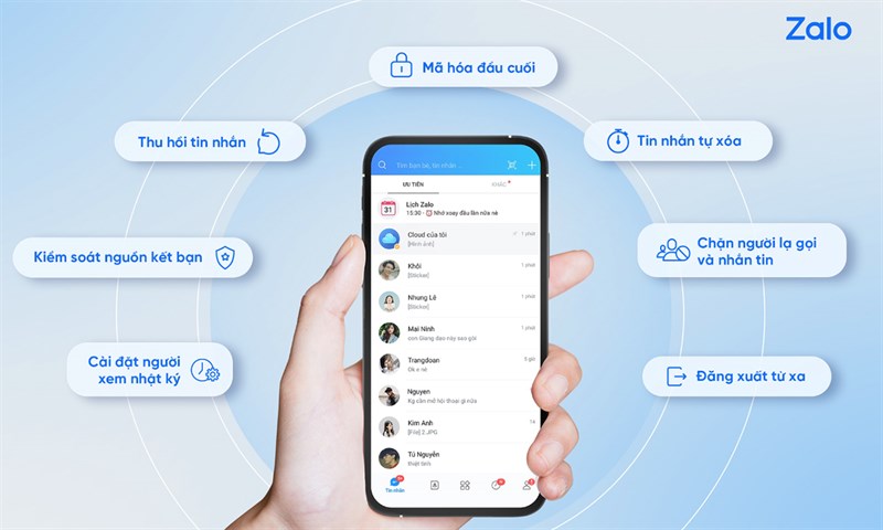 Các lợi ích khi cài đặt bảo mật trên Zalo