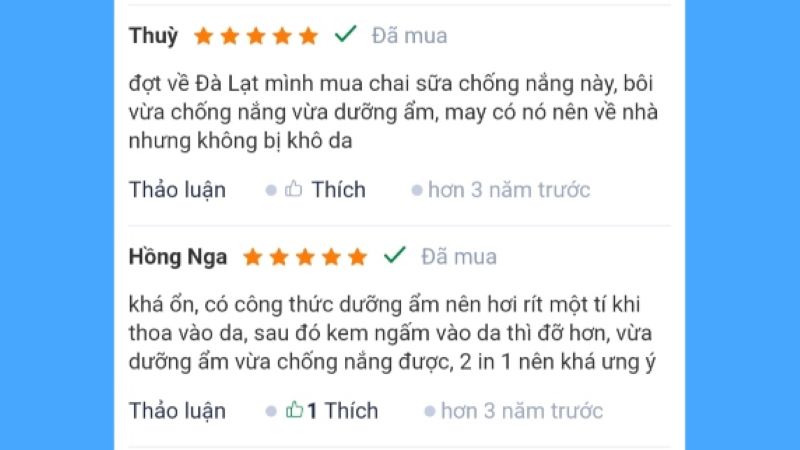 Review sữa chống nắng và dưỡng ẩm da toàn thân Nivea SPF 50/PA++ từ người dùng