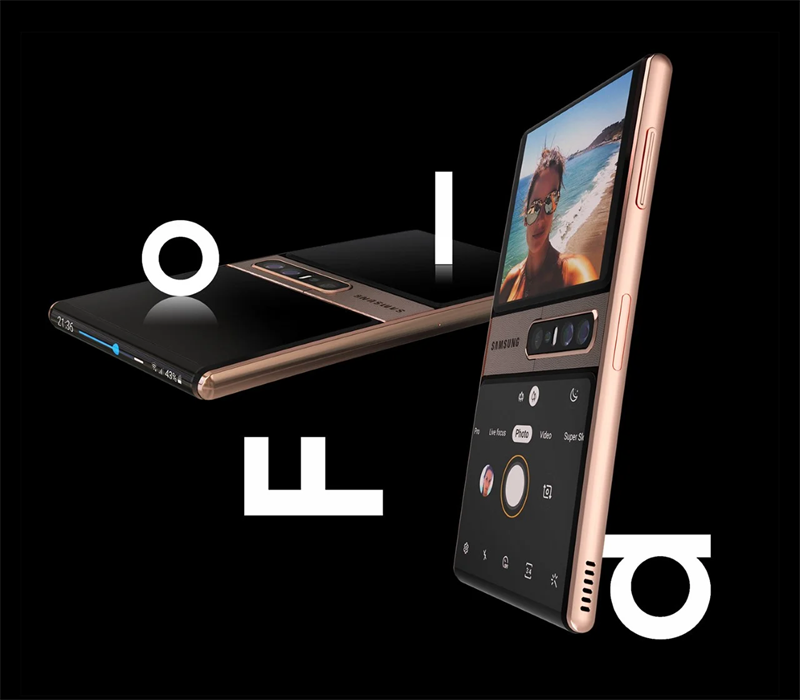 Kể cả khi đóng màn hình lại thì Galaxy Fold Mini vẫn rất đẹp Kể cả khi đóng màn hình lại thì Galaxy Fold Mini vẫn rất đẹp