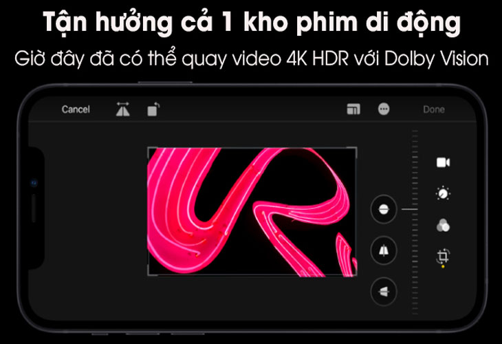 iPhone 12 Pro có khả năng quay phim chất lượng 4K