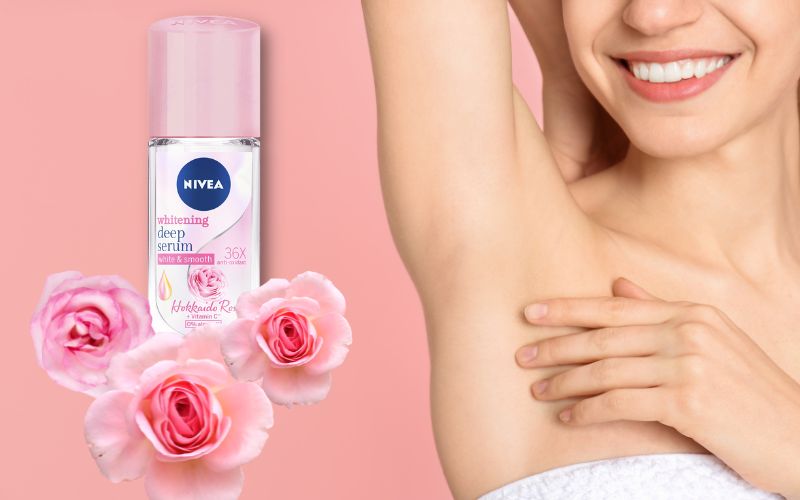 Ưu điểm, nhược điểm lăn ngăn mùi Nivea serum trắng mịn hương hoa hồng Hokkaido