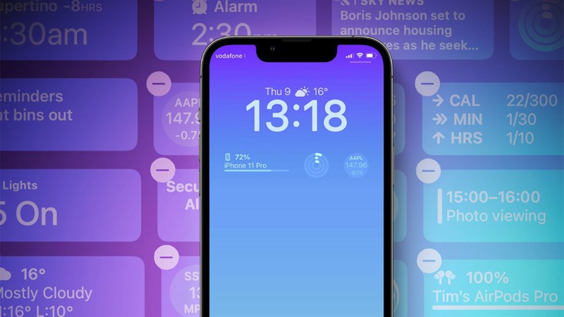 Hình ảnh minh họa màn hình luôn bật trên iPhone Hình ảnh minh họa màn hình luôn bật trên iPhone