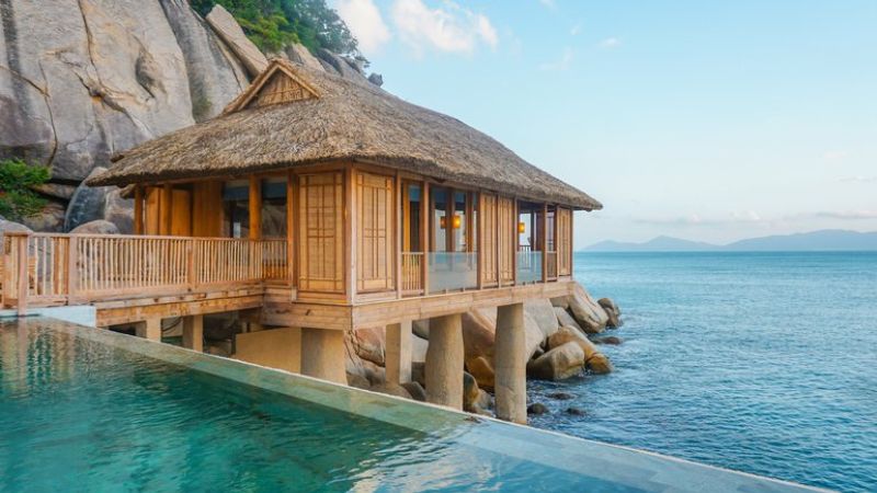 Không gian ở Six Senses Ninh Van Bay