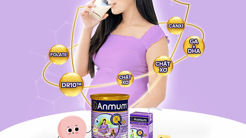 Sữa bột bổ sung hàm lượng lớn vitamin và chất dinh dưỡng