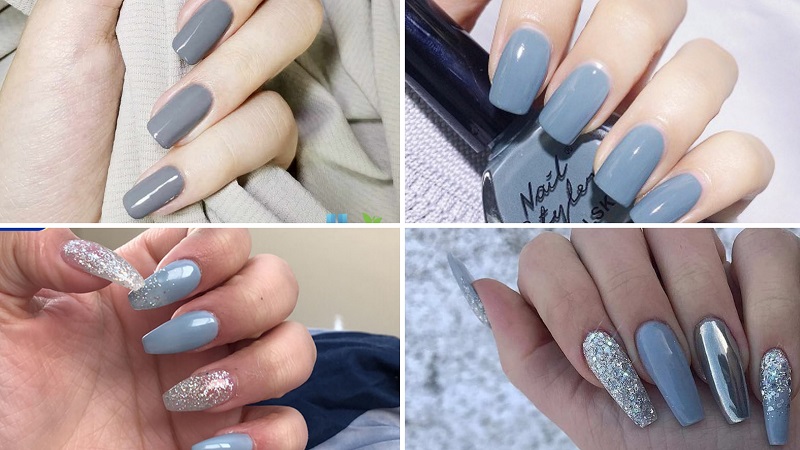 Tham khảo 100 kiểu nail màu xanh sành điệu, cuốn hút