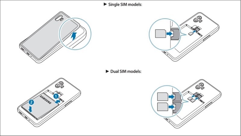 Hướng dẫn sử dụng xác nhận Galaxy XCover 6 Pro có pin rời