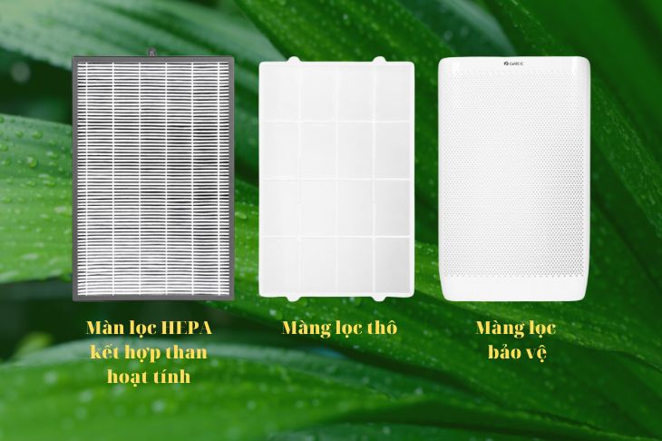 Máy lọc không khí Gree GCF700AENA có bộ lọc cao cấp
