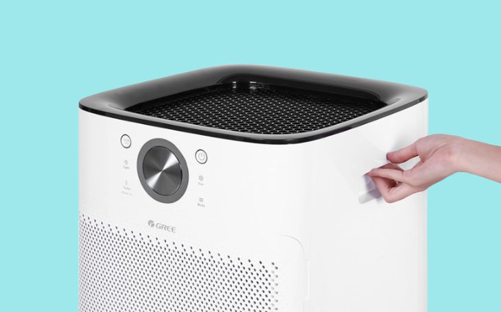 Máy lọc không khí Gree có tay cầm dễ dàng di chuyển