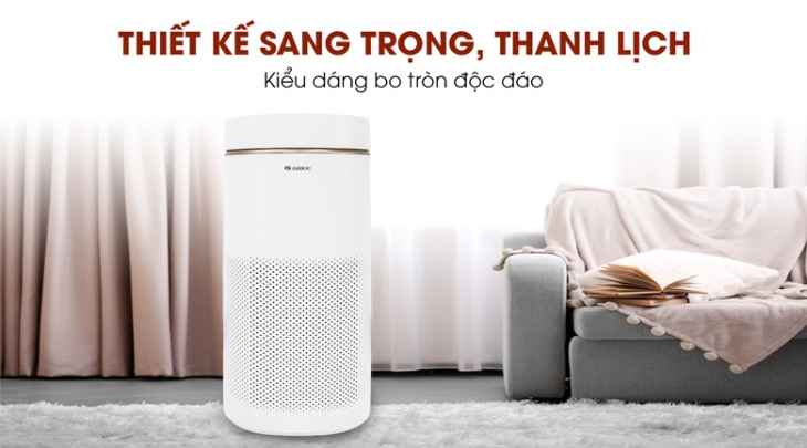 Máy lọc không khí Gree GCF500AENA có kiểu dáng độc đáo, sang trọng