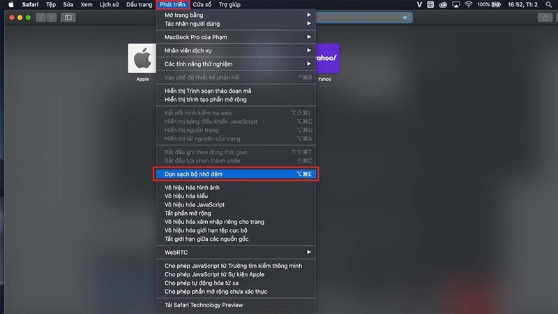 cách xóa bộ nhớ Cache trên MacBook cách xóa bộ nhớ Cache trên MacBook