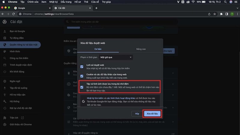 cách xóa bộ nhớ Cache trên MacBook cách xóa bộ nhớ Cache trên MacBook