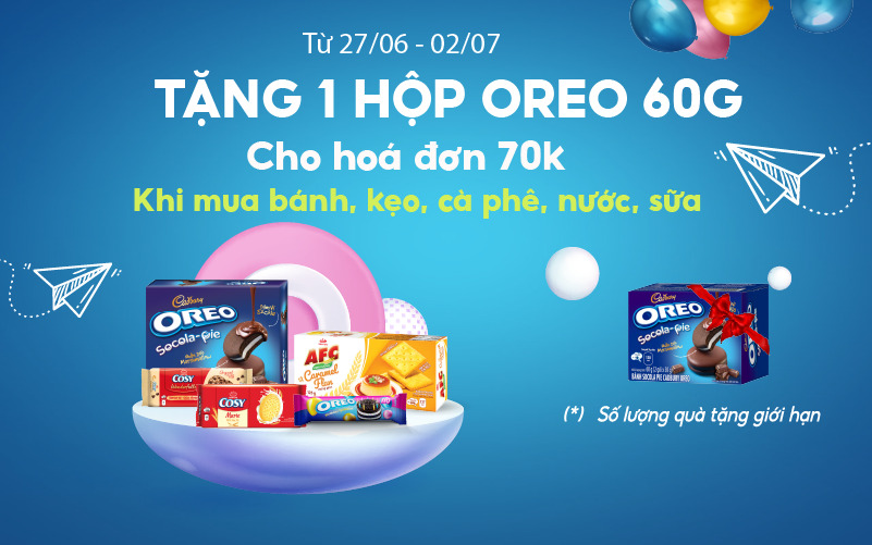 Từ 27/6 – 2/7/2022, mua hóa đơn từ 70.000 đồng nhận quà tặng hấp dẫn