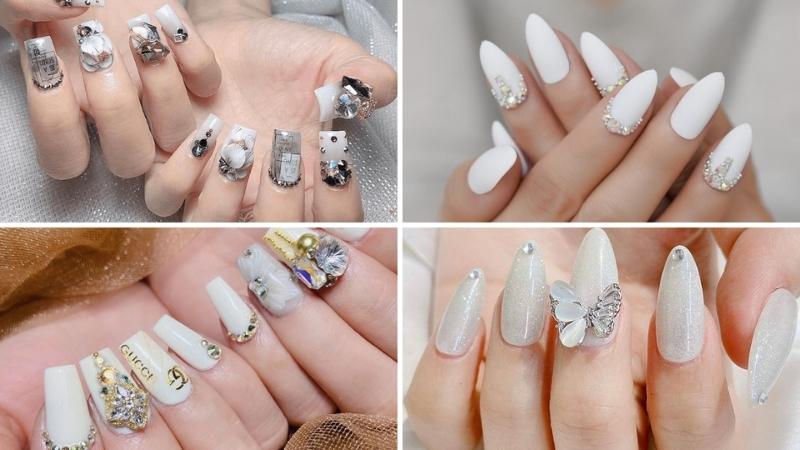 9 bộ sưu tập mẫu nail đính đa SANG CHẢNH bắt mắt nhất