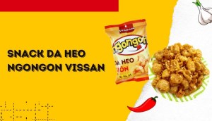 Snack da heo giòn ngonngon vị tỏi ớt mới, các tín đồ mê ăn vặt không thể bỏ lỡ