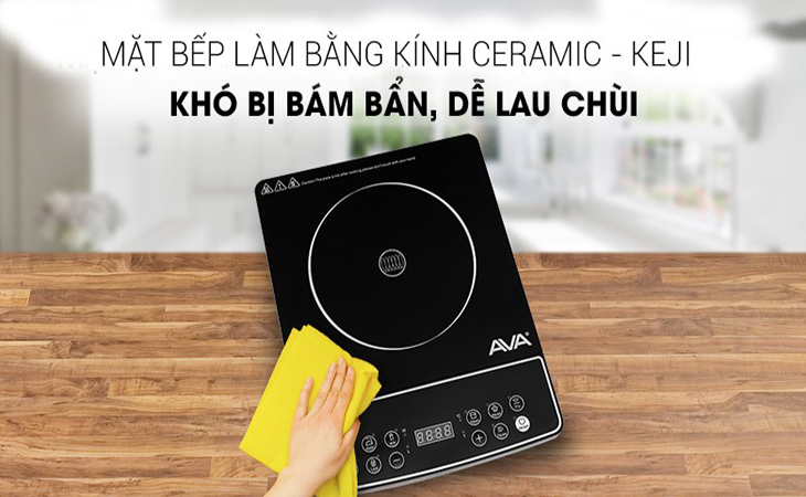 Bếp từ dương được làm từ chất liệu bền bỉ, an toàn