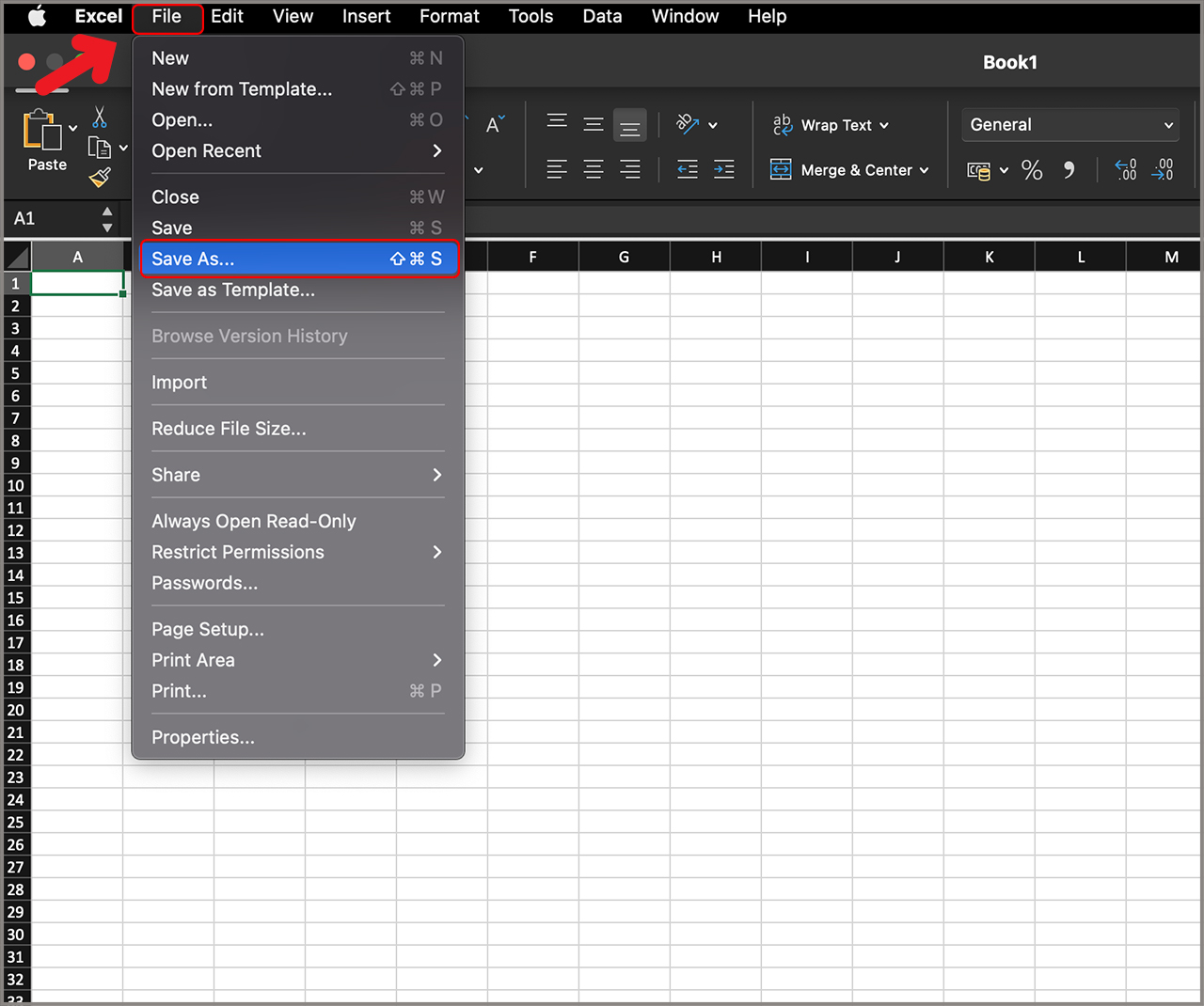 Không lưu được file Excel trên MacBook