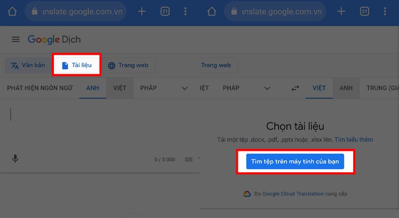 Cách dịch file PDF trên điện thoại
