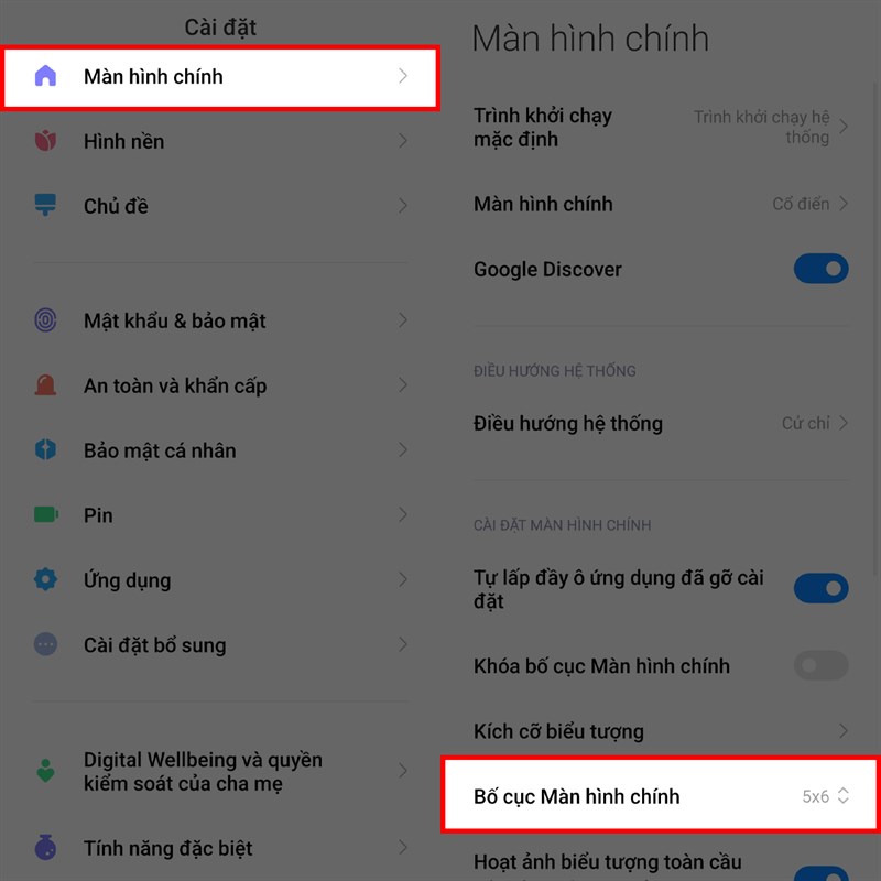 Tính năng trên MIUI 13