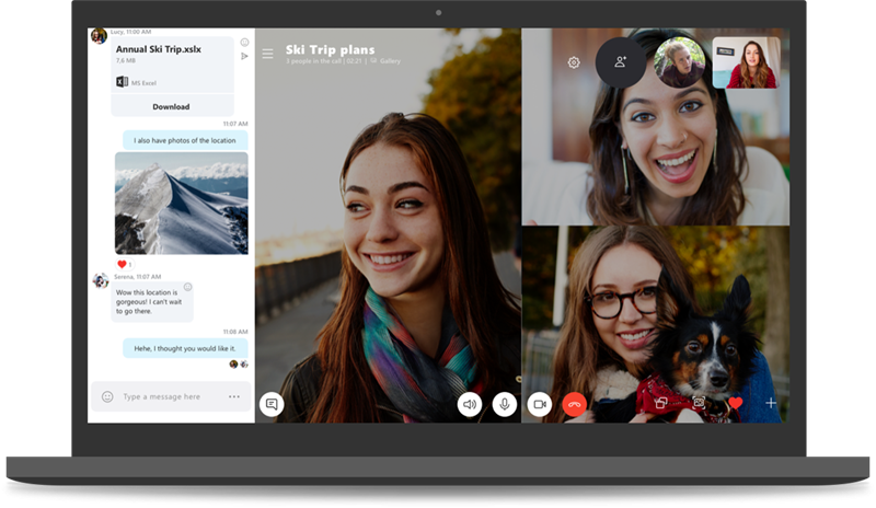 Skype có đầy đủ tính năng để bạn tha hồ chat chit, gọi nhóm với bạn bè