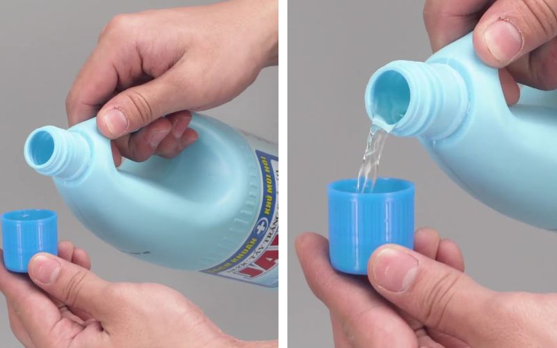 Cách sử dụng nước tẩy quần áo trắng Lix Javel