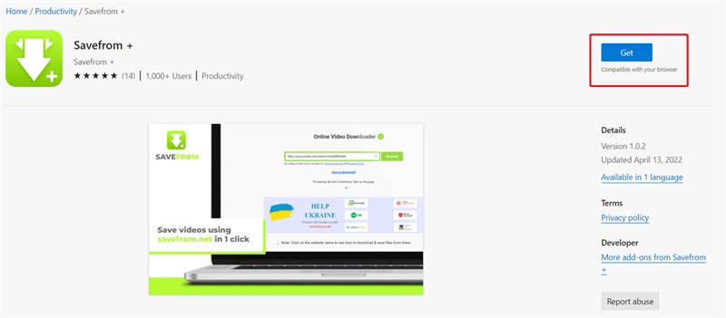 2 cách tải video YouTube với SaveFrom trên Microsoft Edge