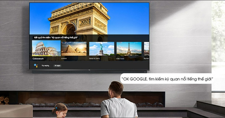 Điều khiển rảnh tay bằng giọng nói trên tivi sony