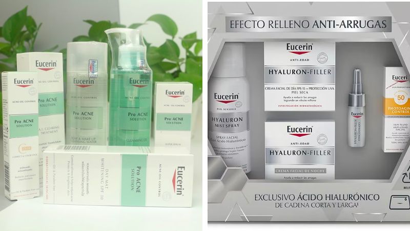 Các dòng sản phẩm của Eucerin vô cùng đa dạng