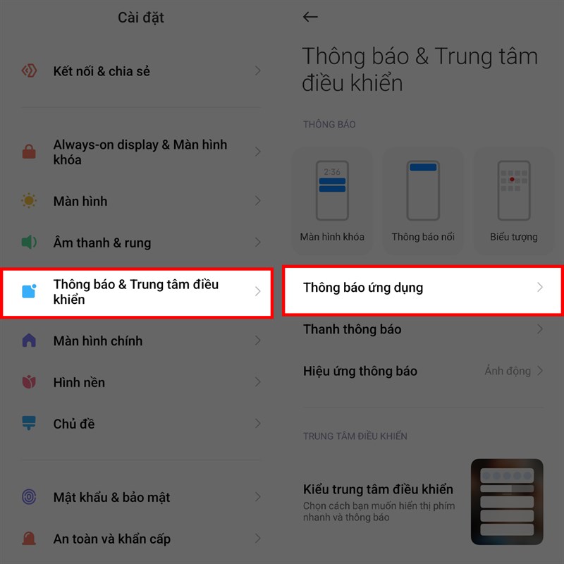 Cách tắt thông báo ứng dụng trên điện thoại Xiaomi