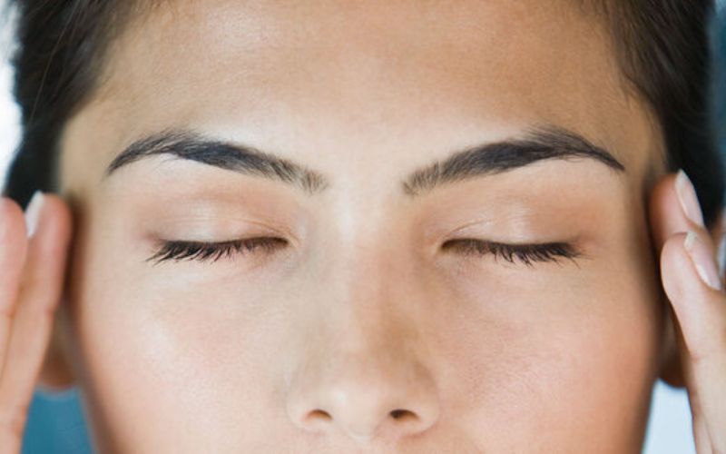Massage reduces puffiness and rejuvenates the eye area