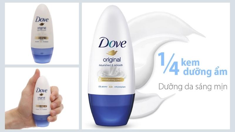 Lăn ngăn mùi Dove Original Light & Smooth 40ml