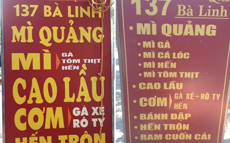 Quán 137 Bà Linh - Cao Lầu và Mì Quảng