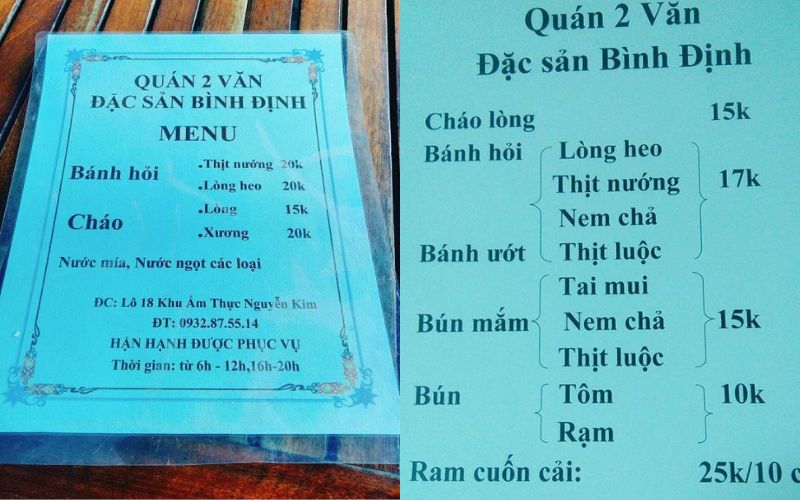 Bánh hỏi 2 Văn