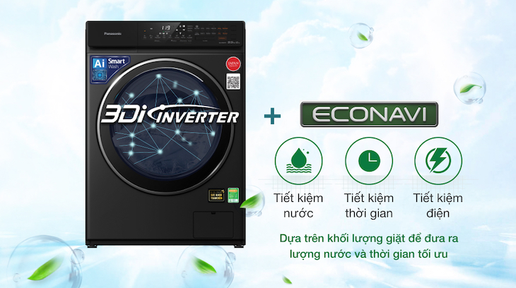 Máy giặt sấy Panasonic Inverter tiết kiệm điện