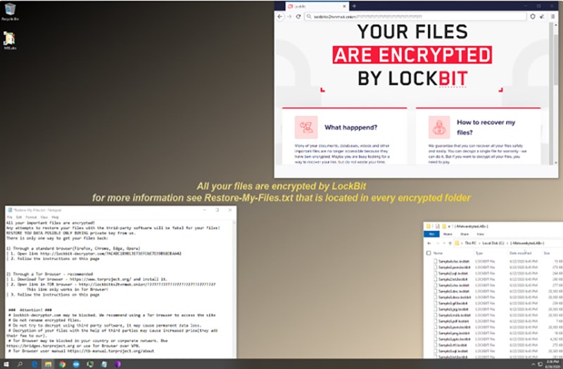 Ransomware LockBit tấn công máy PC