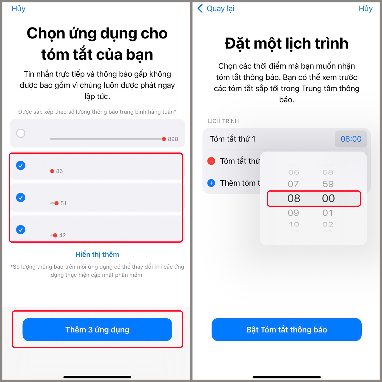 Tóm tắt thông báo trên iOS 15 Tóm tắt thông báo trên iOS 15