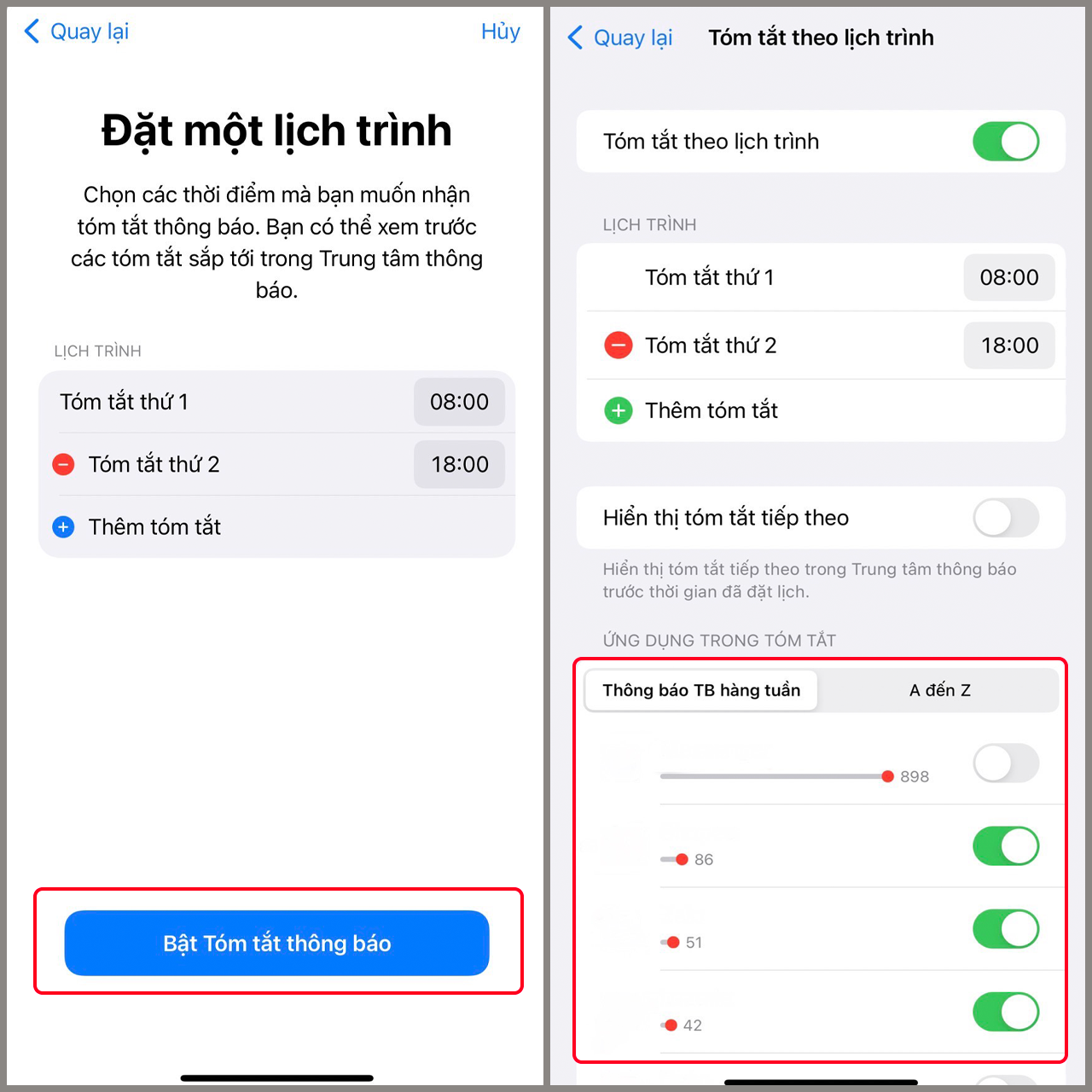 Tóm tắt thông báo trên iOS 15 Tóm tắt thông báo trên iOS 15
