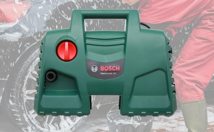 Máy rửa xe Bosch có tốt không? Có nên mua không? > Máy phun xịt rửa áp lực cao Bosch Easy AQT 100 LL 1100W