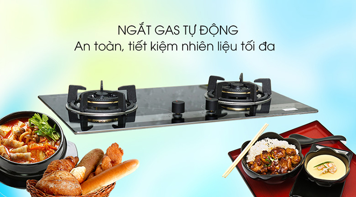 Bếp gas Sunhouse trang bị tính năng ngắt gas tự động