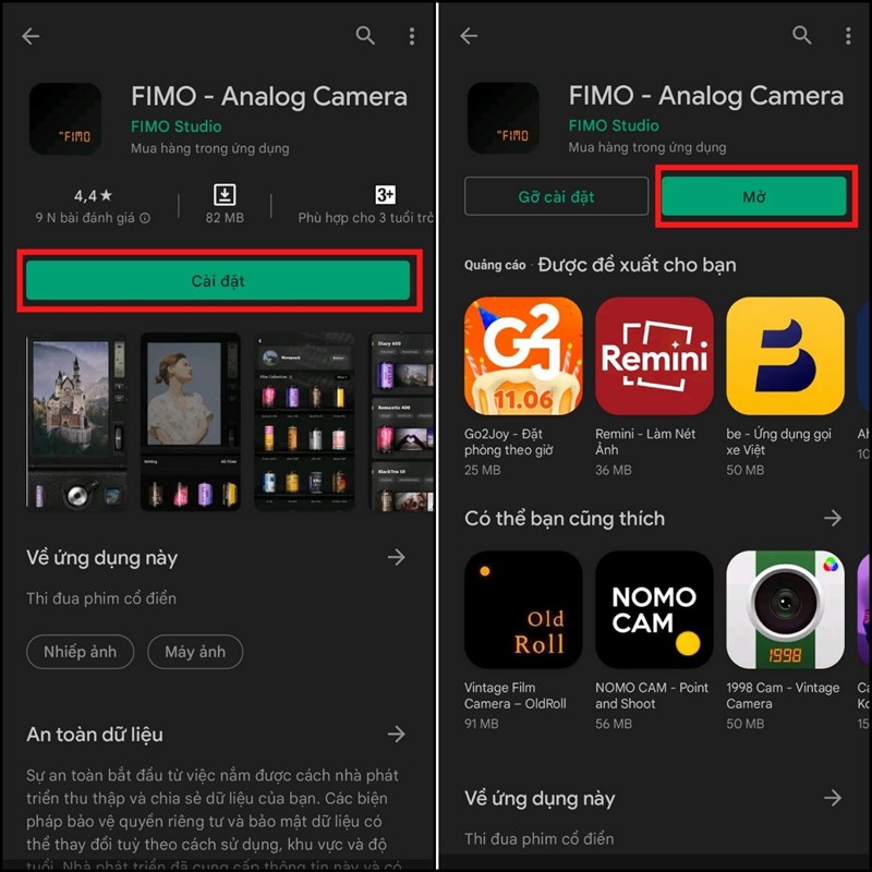 Cách dùng ứng dụng FIMO chụp ảnh film cổ điển