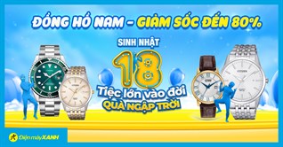 HOT SALE - Đồng hồ thời trang nam giảm 80%, giá còn lại chỉ từ 300.000! Chốt đơn chốt đơn