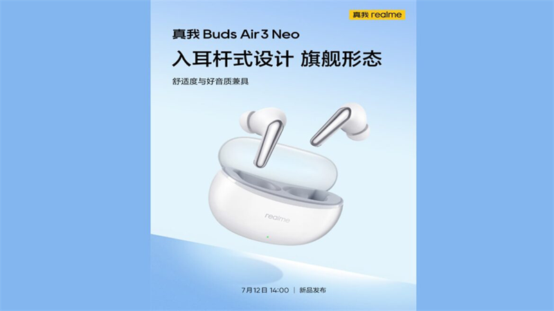 Poster giới thiệu Realme Buds Air3 Neo