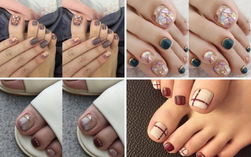 100 mẫu móng chân đẹp, mẫu nail chân hot trend đẹp nhất 2022