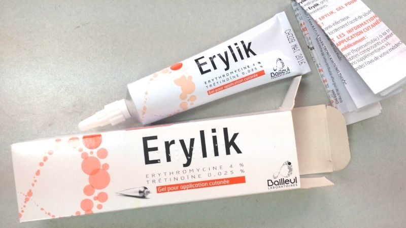 Thiết kế bao bì của thuốc chấm mụn Erylik