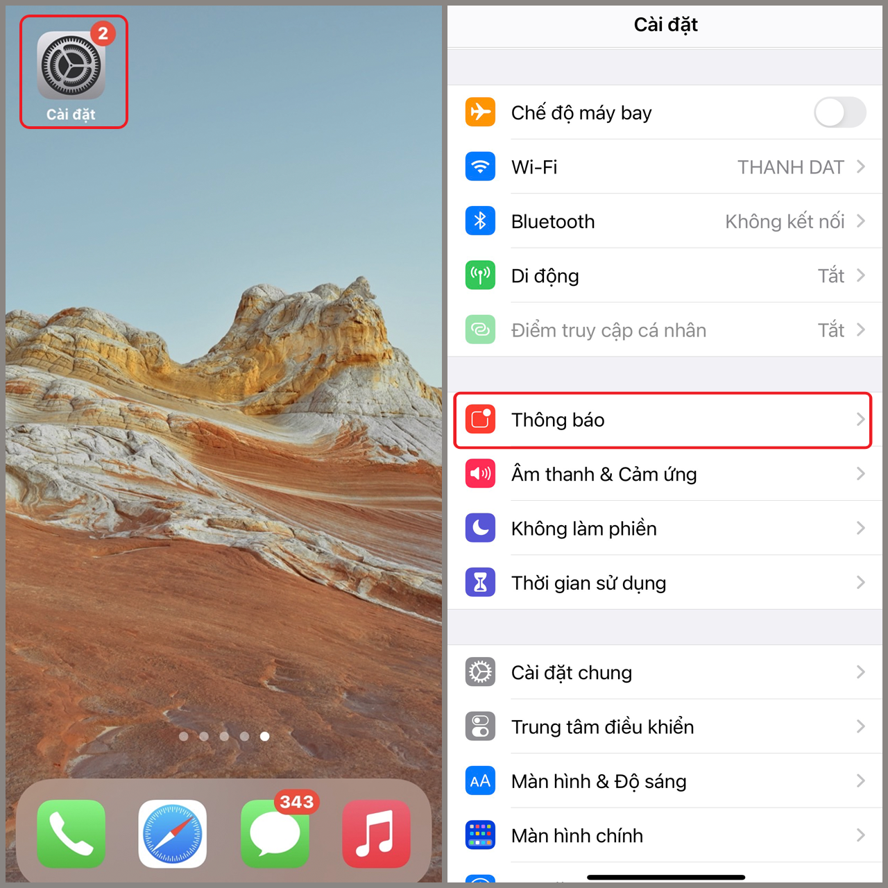 Cách nhóm thông báo bằng ứng dụng trên iPhone