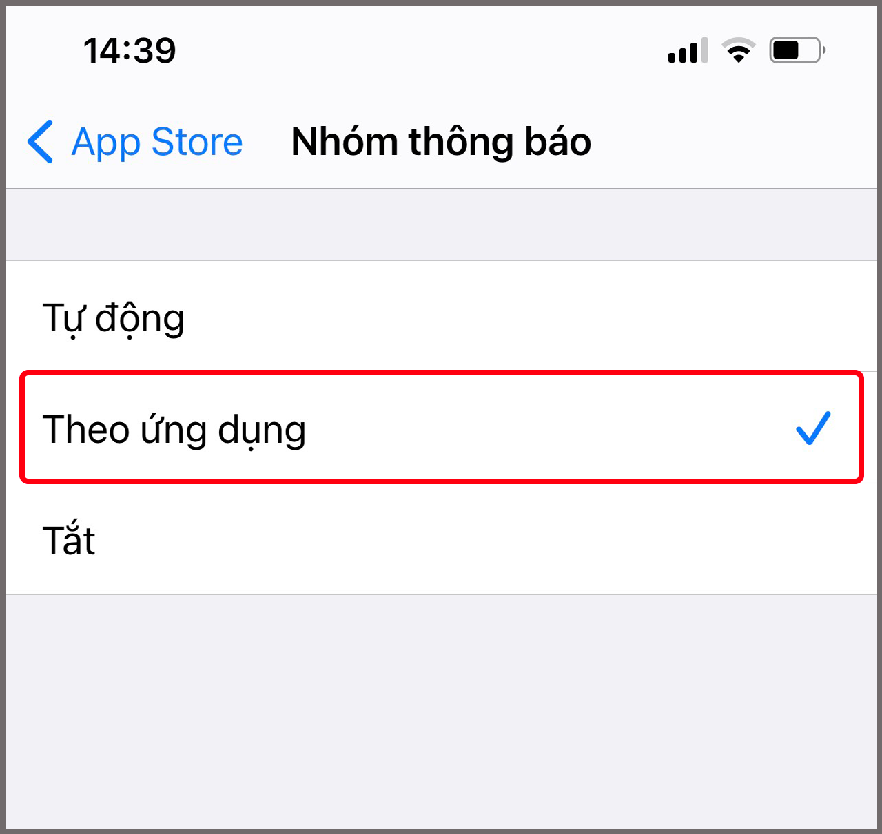 Cách nhóm thông báo bằng ứng dụng trên iPhone
